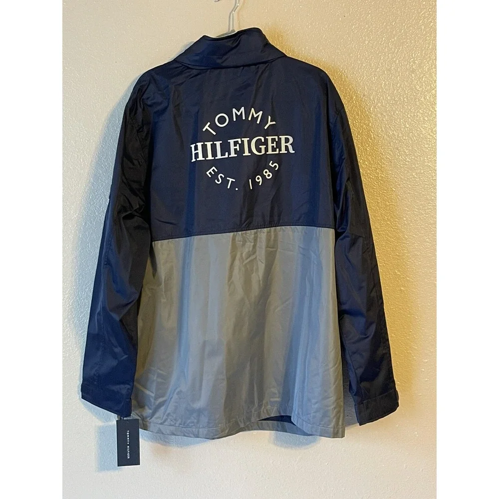 Men's 2XL NWT Seattle Kraken Tommy Hilfiger Anorak‎ Quarter-Zip Hoodie Jacket